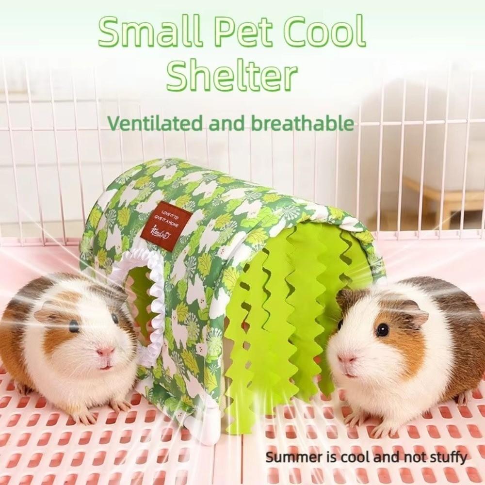Summer Ventilated Cool Tunnel Bottomless Small Animal Cage Hamster Shelter For Rabbit Dutch Pig