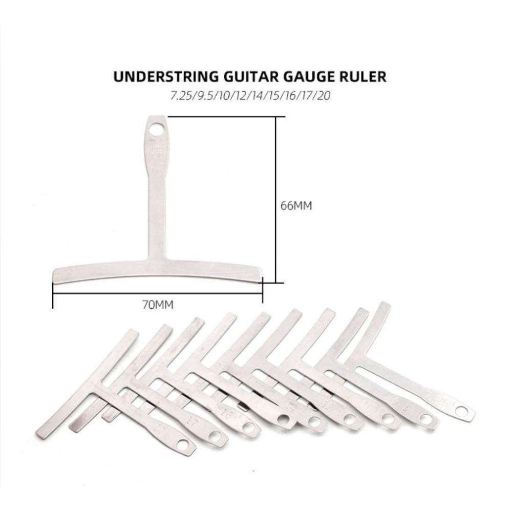 9PCS /set Guitar fingerboard curvature polishing measuring ruler fingerboard curvature ruler repair tool