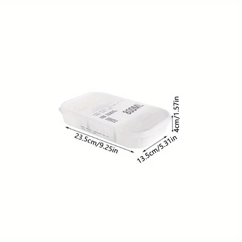 Kitchen Refrigerator Crisper With Scale Frozen Meat Packaging Food Grade Fruit And Vegetable Bento Storage Lunch Boxes Japanes