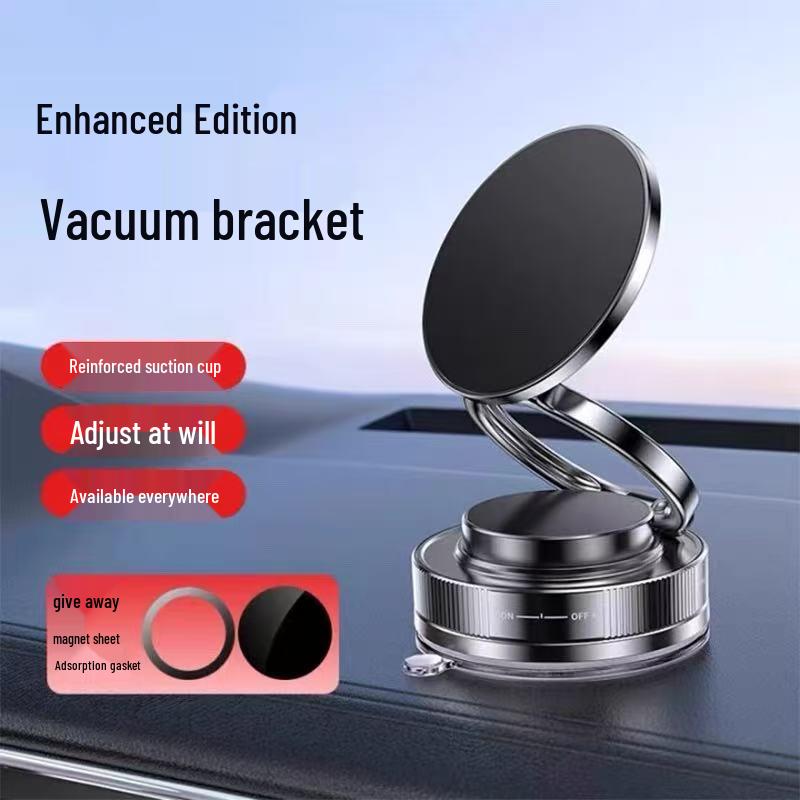 2025 Alloy Vacuum Suction Magnetic Car Phone Holder