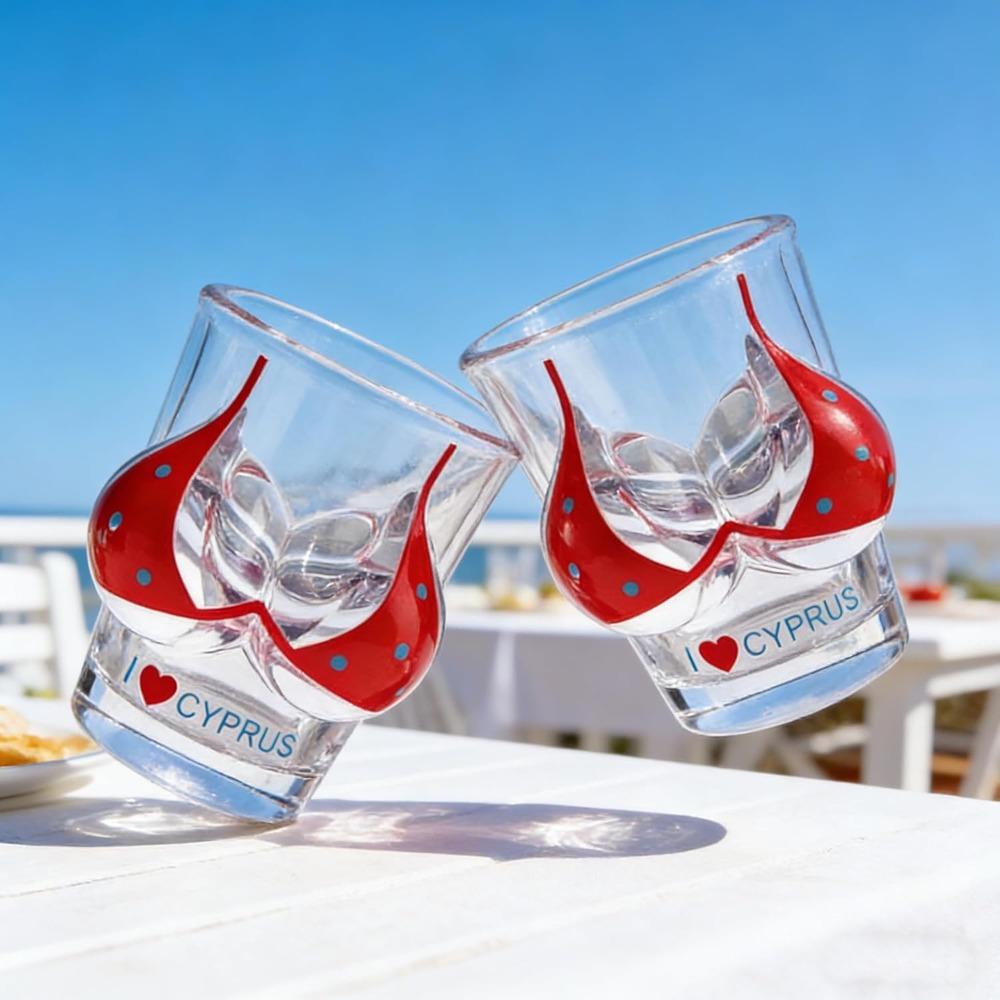 6 Pezzi Bicchierini da Shot Bikini Rossi Tazze Creative a Forma di Corpo per Cocktail Trasparente Bicchiere da Vino Bicchierini da Drink per Shot di Alcol Bicchierini da Vodka