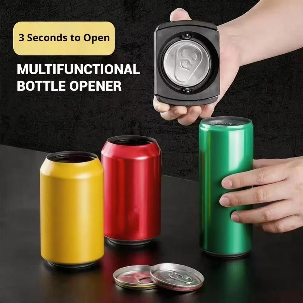 Stainless Steel Beer Soda Can Cutter Handheld Drop Top Opener Multi-functional Can Lid Remover  Bar