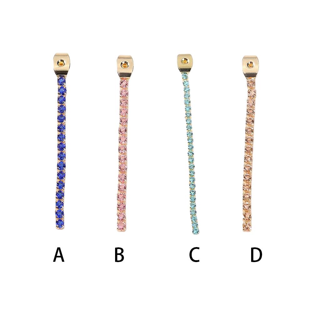 Earring Long Chain Rhinestone Fashion Earring Back Jewelry Finding DIY Craft Accessory for Professional