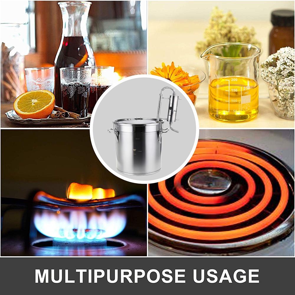 220V-240V 33/22/12L Efficient Wine Beer Alcohol Distiller Moonshine Alcohol Home DIY Brewing Kit Home Distiller Copper Distiller Equipment