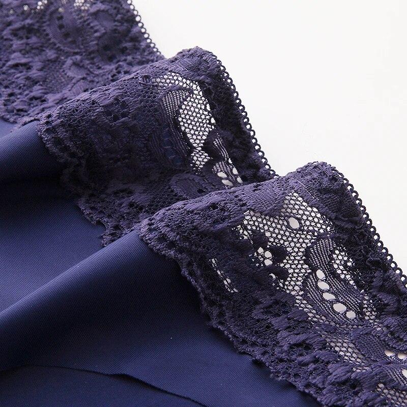 3PCS/Set Women's Panties Lace Silk Satin Underwear Sexy Lingerie Soft Comfortable Female Briefs Sweet Cozy Underpants