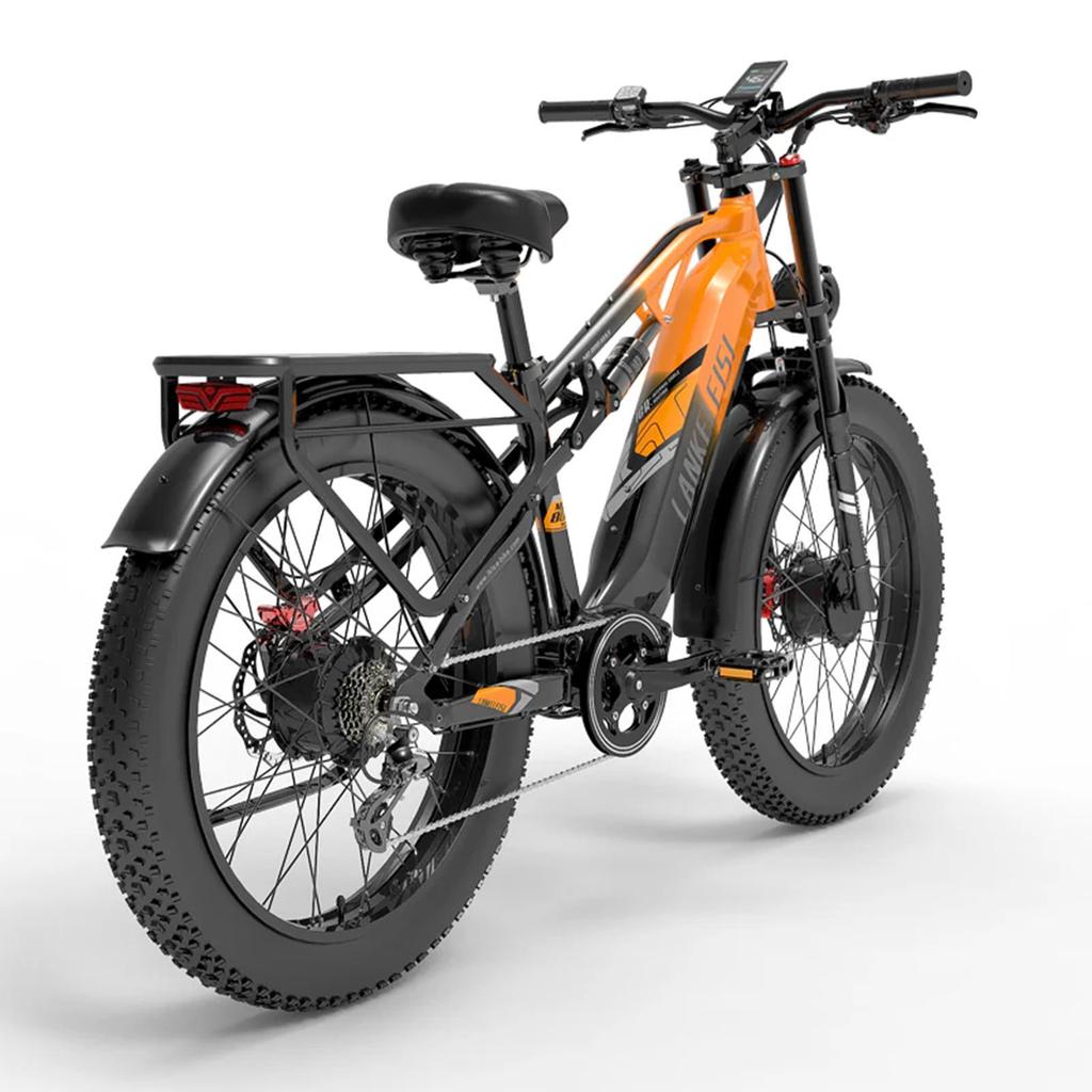 Electric Bicycle LANKELEISI MG800 Max 26" 1000Wx2 Dual Motor Electric Bike Adult Top Speed 48Km/h 48V 20AH 7 Speed Range 130Km Load 150KG