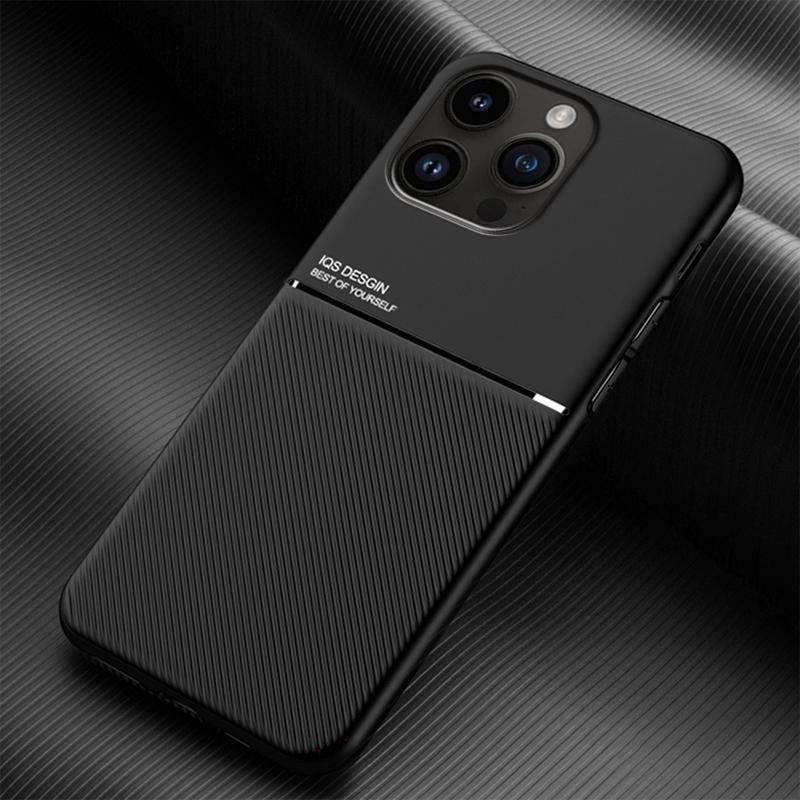 Luxusní kožené pouzdro pro iPhone 14 13 12 11 Pro Max Mini XS X XR 8 7 Plus SE 2020 Vestavěný kovový držák krytu do auta A