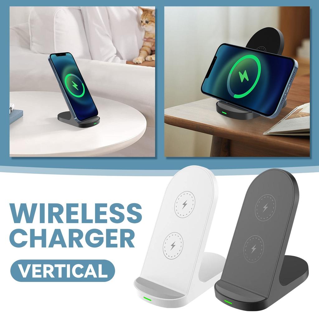 Vertical 15W Wireless Charger Can Charge Both Horizontally And Vertically