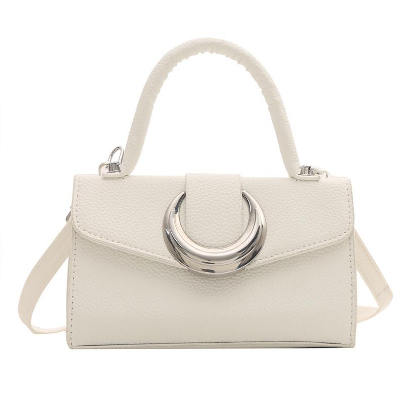 Chic Pu Crossbody Bag Stylish Vintage Small Square Handbag For Trendy Women