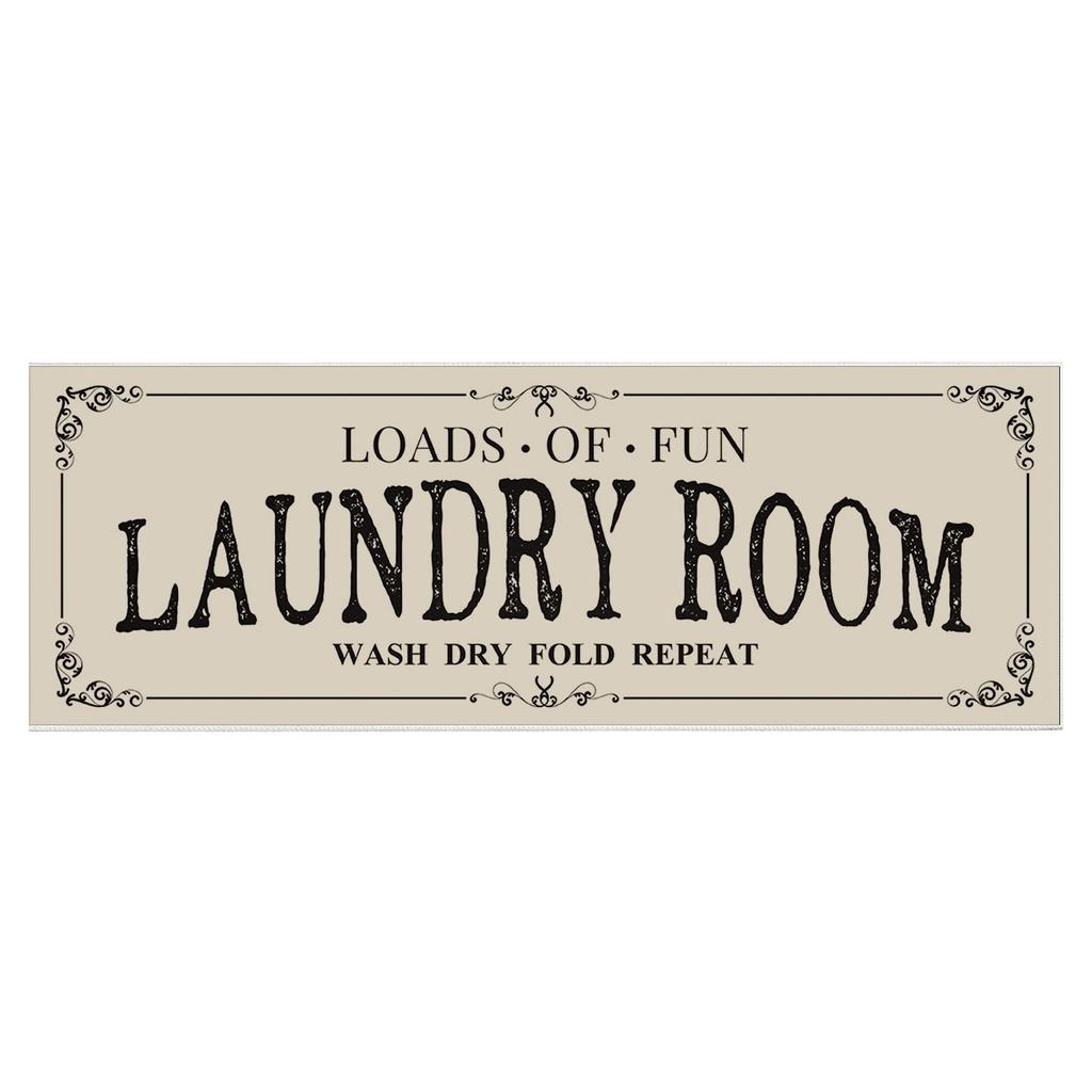 Laundry Room Rug Runner Non-slip Backing Super Soft Water Absorption Ultra-thick Laundry Mat Room Decor