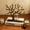 Retro Earring Tree Wooden Jewelry Storage Racks Creative Branch-shaped Wooden Ornaments Home Desktop Jewelry Display Stand