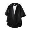 Retro Workwear Short Sleeved Shirt Men's Loose Collared Casual Shirt Summer Shirt