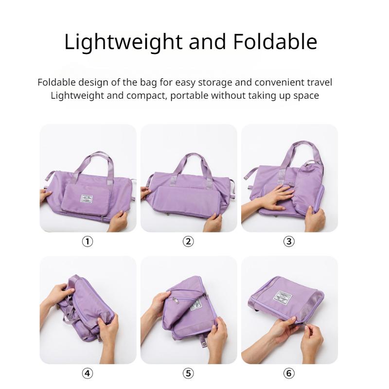 Folding Travel Bag for Men and Women Short Distance Portable Expansion Travel Luggage Bag Waiting for Parturition Storage Bag Fitness Yoga Bag
