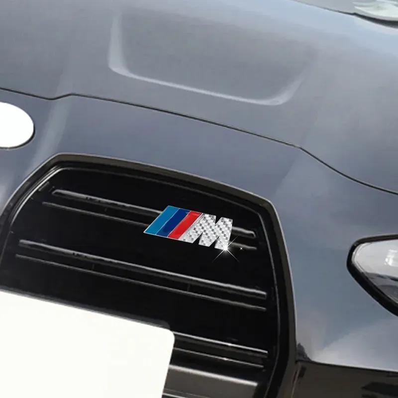 3D Metal Auto Front Grille Badge Decoration Car Emblem Modification Accessories For BMW M M3 M5 POWER E90 E92 E93 F20 F21 F30 X3