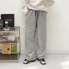 Mizqz Big Size Fleece Stripe Wide Pants