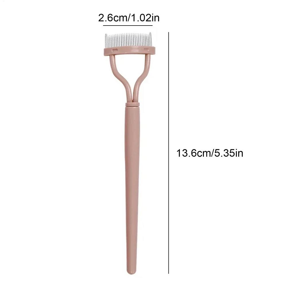New Eyelash Separator Metal Teeth Straight Eyelash Curler Beauty Makeup Stainless Eyelash Brush Comb Mascara Curl Makeup Tool