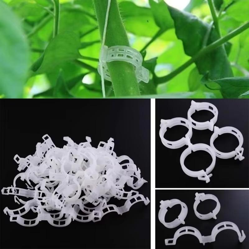 New 50/100 Pieces Of Plant Clips Support Reusable Plastic Connection Fixing Vines Protection Grafting Fixing Tools Home Supplies