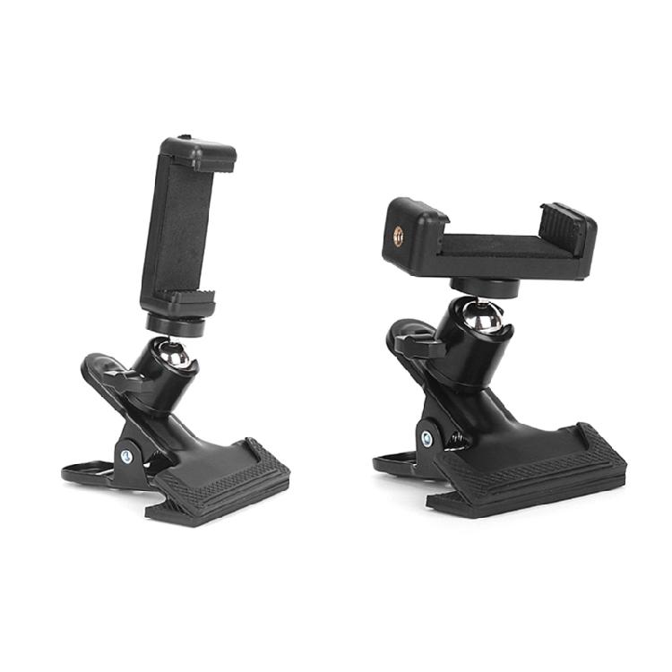 360 Degree Rotation Guitar Head Clamp Phone Holder Mount Clip For Live Broadcast