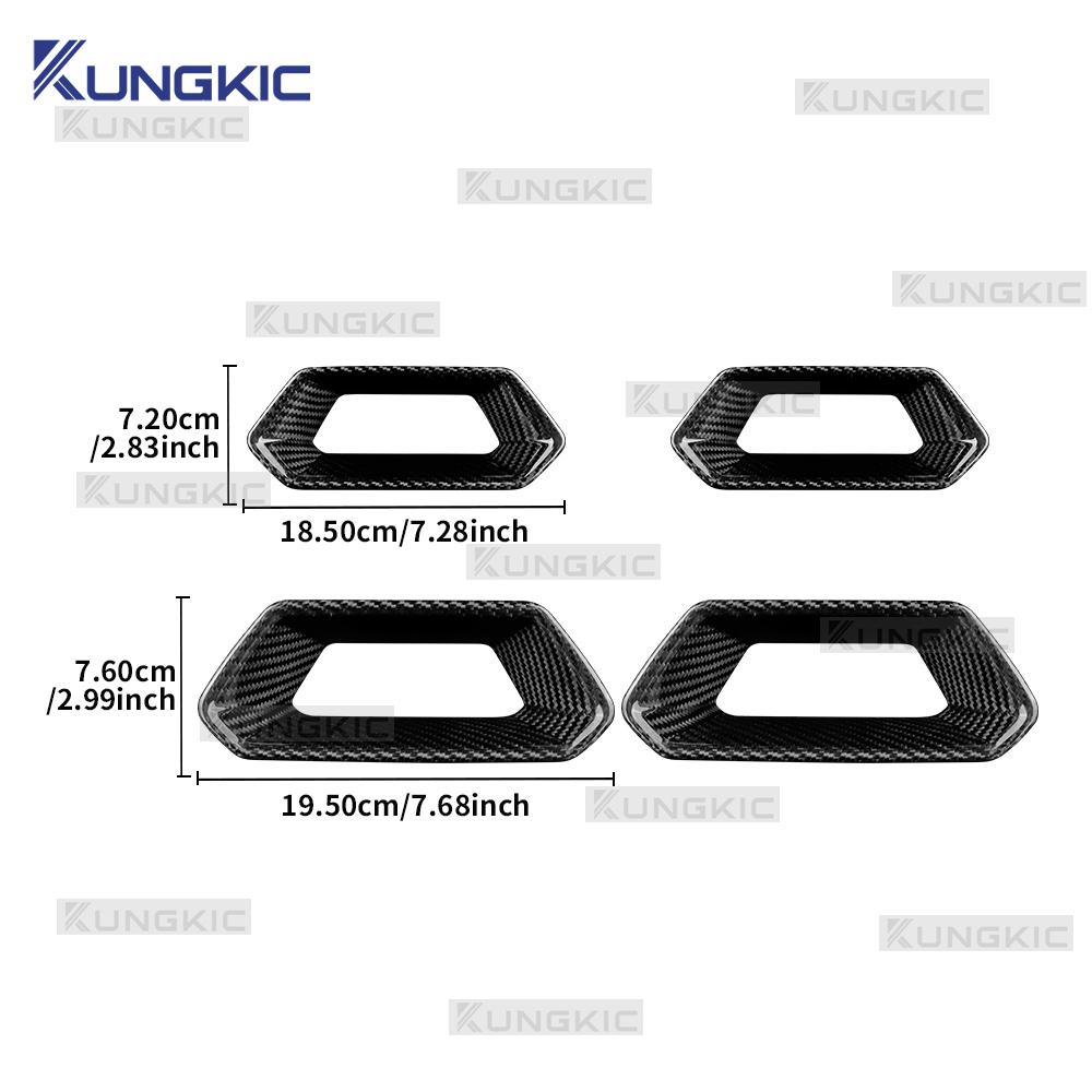 For Cupra Formentor 2025-2025 For Cupra Leon/Cupra Born/Ateca 2020-2025 Real Hard Dry Carbon Fiber Car Seat Frame Interior Trim