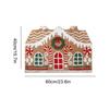 Christmas Mat Gingerbread House Door Mat Soft Non-Slip Area Rug for Winter Holiday Indoor Bathroom Kitchen Shower Floor Living