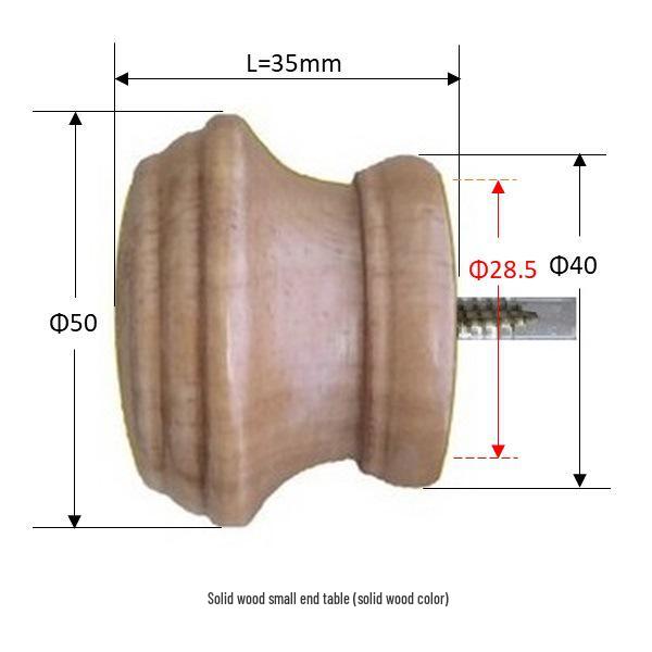 Solid Wood Curtain Rod and Track Accessories: Single/Double Bracket, Base, Decorative Head