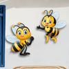 2Pcs Sun Resistant Garden Bee Hanging Plaque 2D Flat Outdoor Bee Art Hanging  Courtyard Outdoor