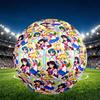 Sailor Moon Print Size 5 Soccer Ball, PU Wear Resistant Football for Match Training and Daily Practice, Birthday Gift for Soccer Fans