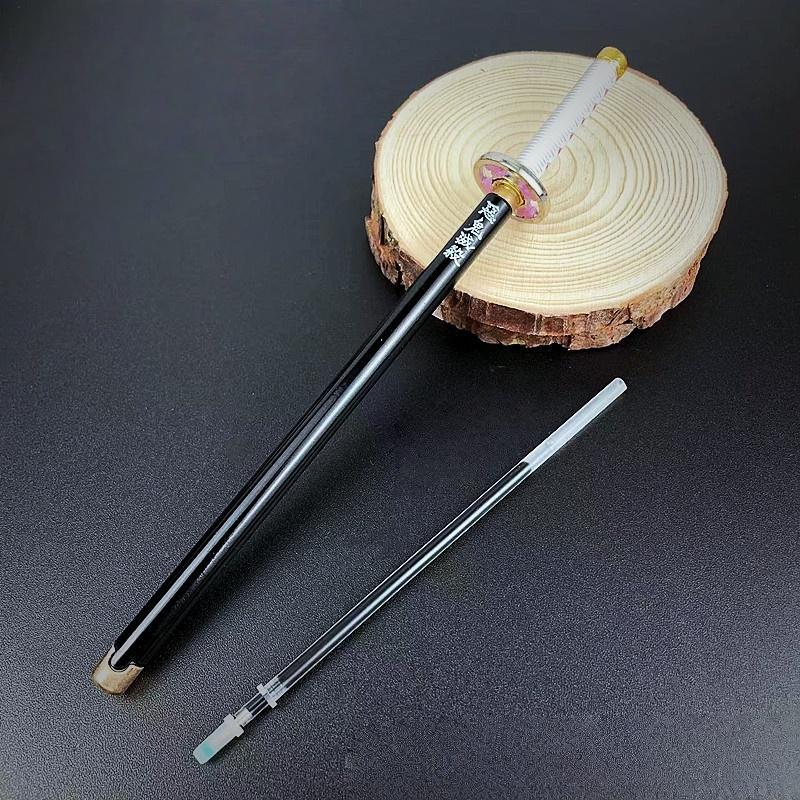 Figurina Modelo de Bolígrafo Firma de 7.8 pulgadas 20 cm Aleación Tamaño Real Bolígrafo de Bola Anime Figura Japonesa Accesorios Suministros de Oficina Regalos