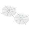 PATIKIL 2-Pack Finger Grills, 28x28cm Fan Grill Protective Cover, Dustproof Mesh Fan Guard, Metal, Round, Ventilation Fan Filter Replacement,