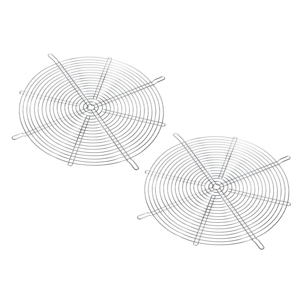 PATIKIL 2-Pack Finger Grills, 28x28cm Fan Grill Protective Cover, Dustproof Mesh Fan Guard, Metal, Round, Ventilation Fan Filter Replacement,