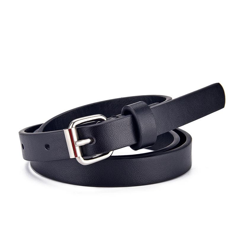 Nieuwe Kinderriem Mode Glitters Dunne Riem Casual Trend Jeugd Riem Basisschool Jongens en Meisjes Riemen Jeans Korte Riem 80cm black