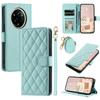 For Realme 14 Pro 5G Case Wallet Rhombus Grid PU Leather Phone Cover