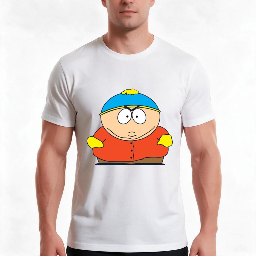 South Park TShirt Summer Casual Cotton Tee Oversized Streetwear Tops Vintage Graphic Print Loose Fit Short Sleeve