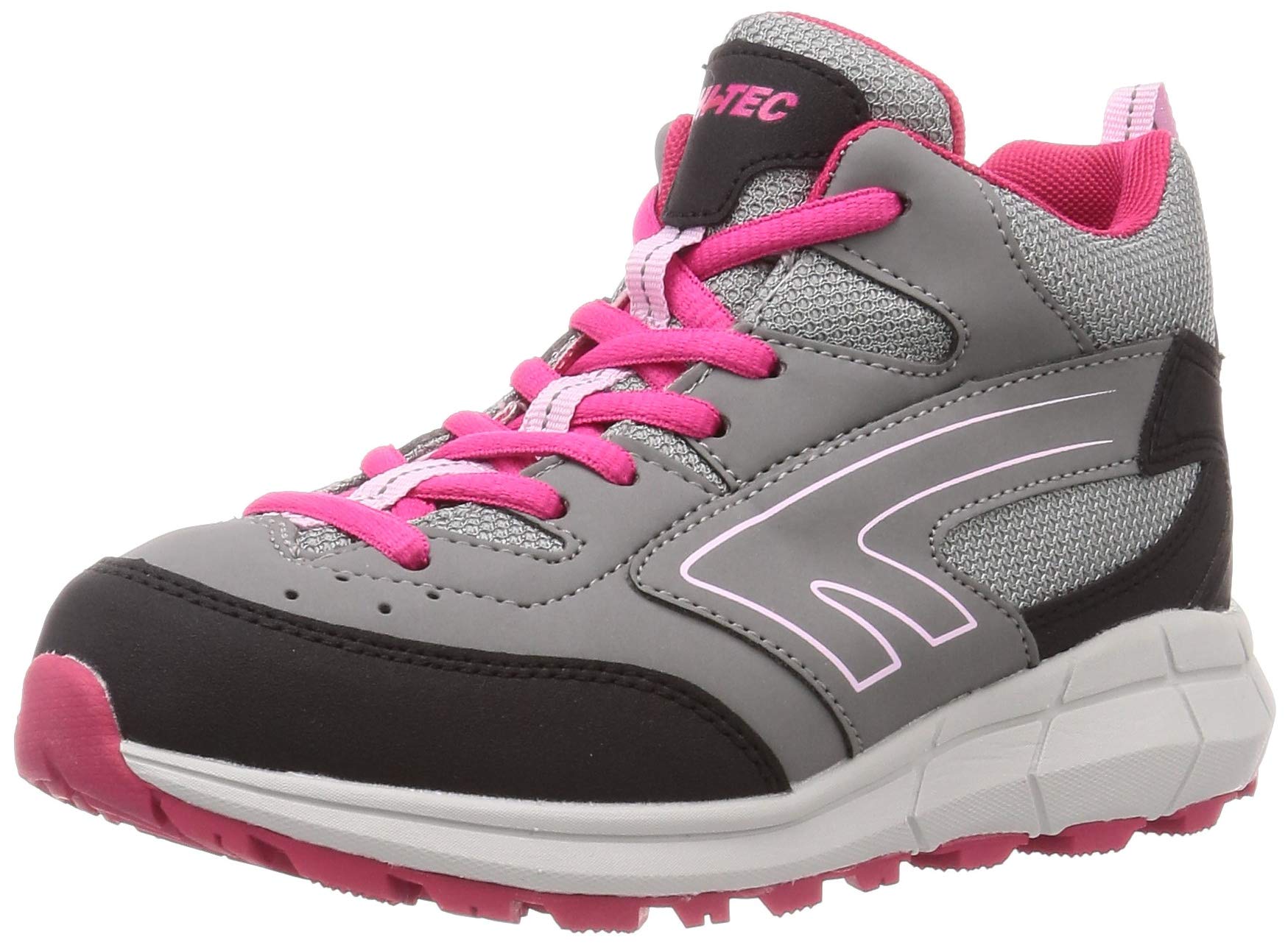 

HT KID29 Stroll Mid WP Waterproof Trekking and Outdoor Size cm Hi-Tec Kids Sneakers, Gray, 23.0 серый