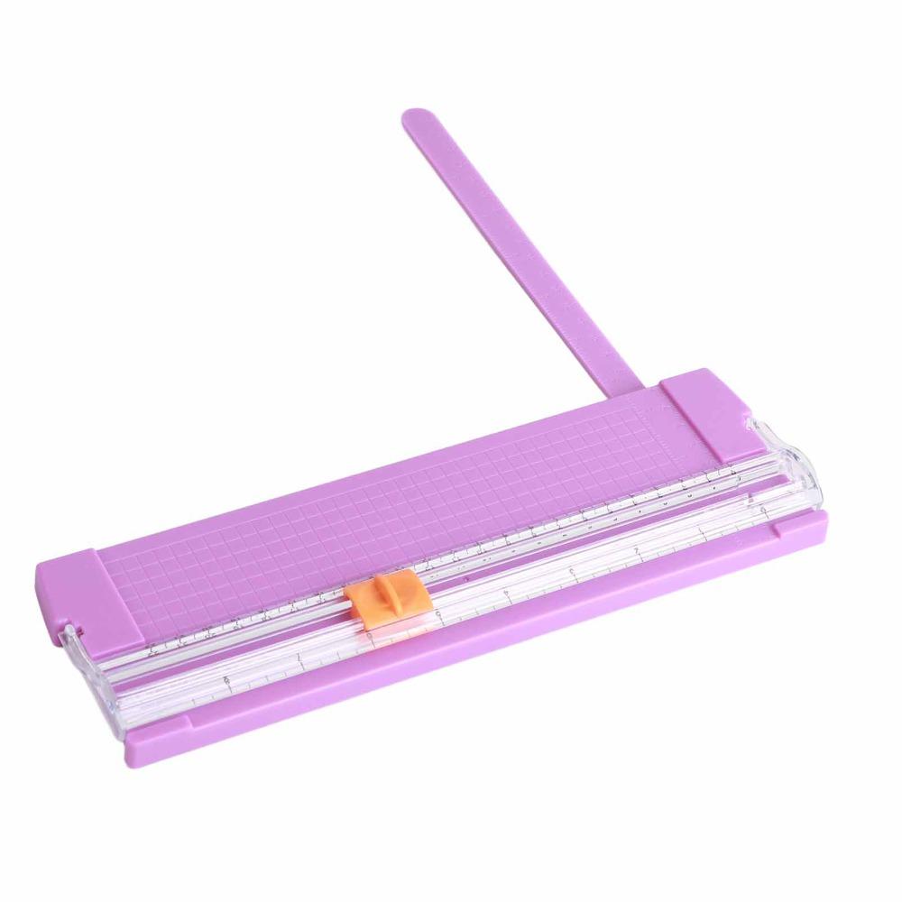 Purple/Pink/Orange/Blue/White A4 Paper Trimmer 220*60mm Cutting Size Paper Trimmer Photos Cutting