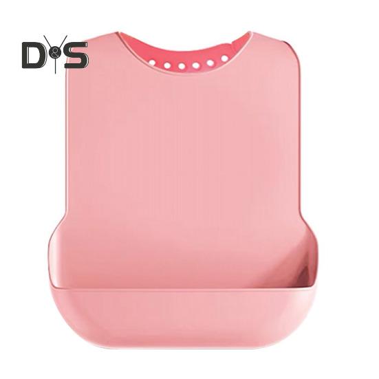 

Нагрудники для взрослых, большой силиконовый нагрудник для взрослых, для еды, регулируемый, водонепроницаемый, для защиты одежды пожилых мужчин, женщин, пожилых людей S розовый