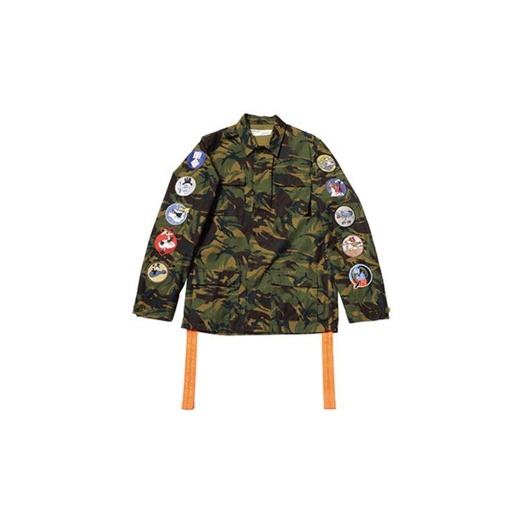 OFF WHITE Camoflage Arrows Patch Sleeves Jacket OMEL001S187340129901