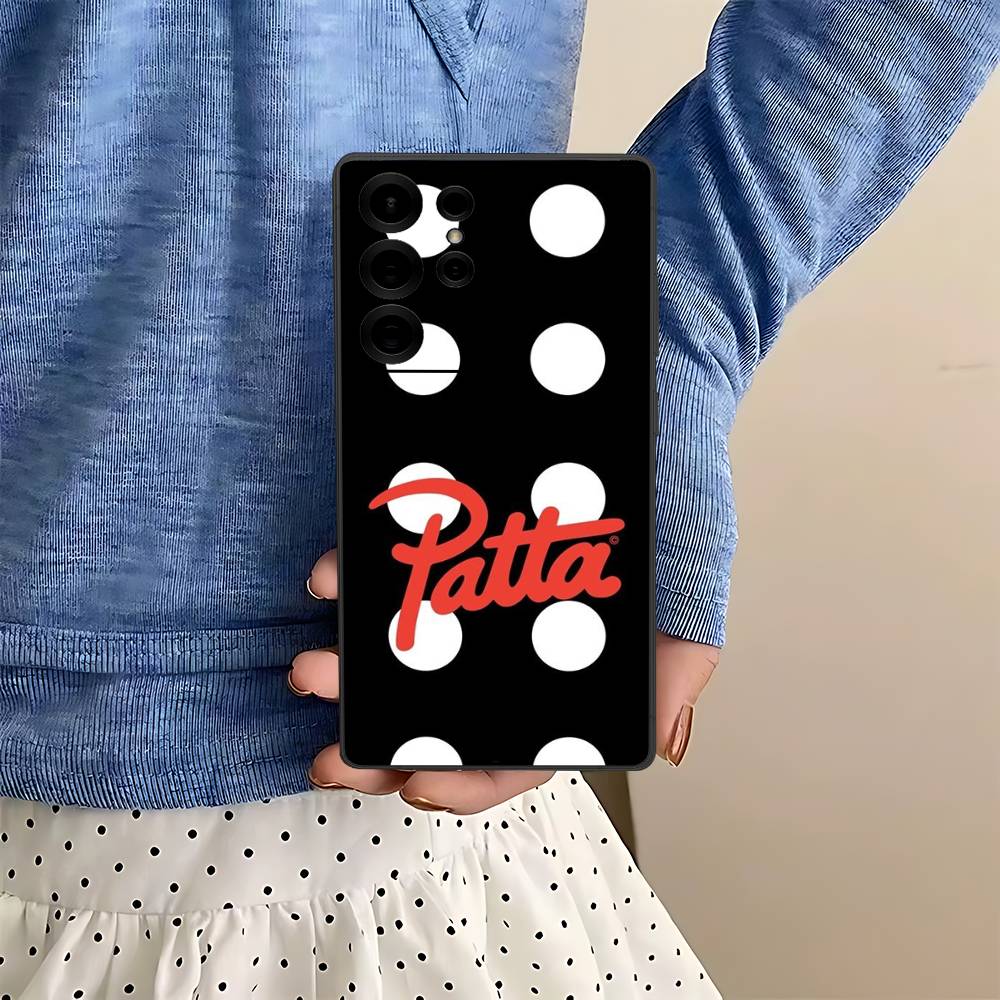 

Fashion P-patta Phone Case For Samsung S 20 21 22 23 Lite Plus Ultra Clear Mobile Cover Funda Samsung S24 Plus