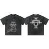 2025 Cristiano Ronaldo Retro Streetwear Vintage Zwaar T-shirt - Unisex 300g Directe Injectie Print