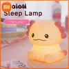 New Salamander Night Light, Cute and Soft Silicone Lamp, Axolotl USB Charging, Bedroom Desk Ornament, Holiday Birthday Gift