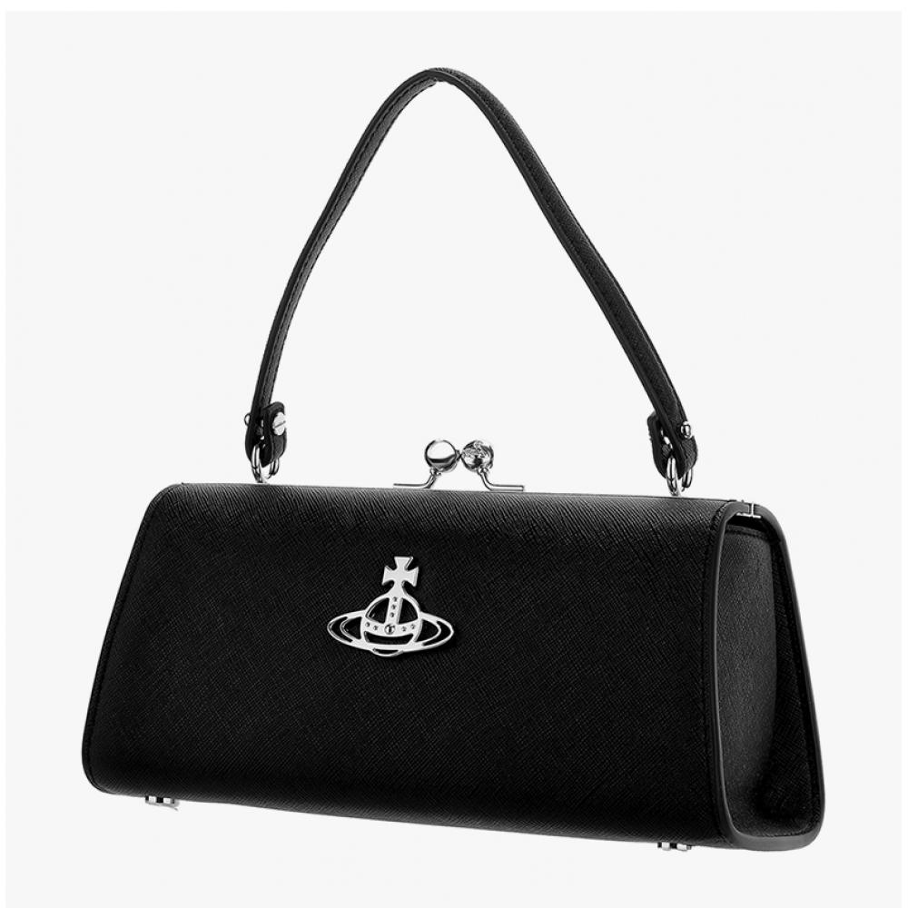 Vivienne Westwood 4b01000rw S0021 N401 Doll Xl Saffiano Frame Pulse Tote