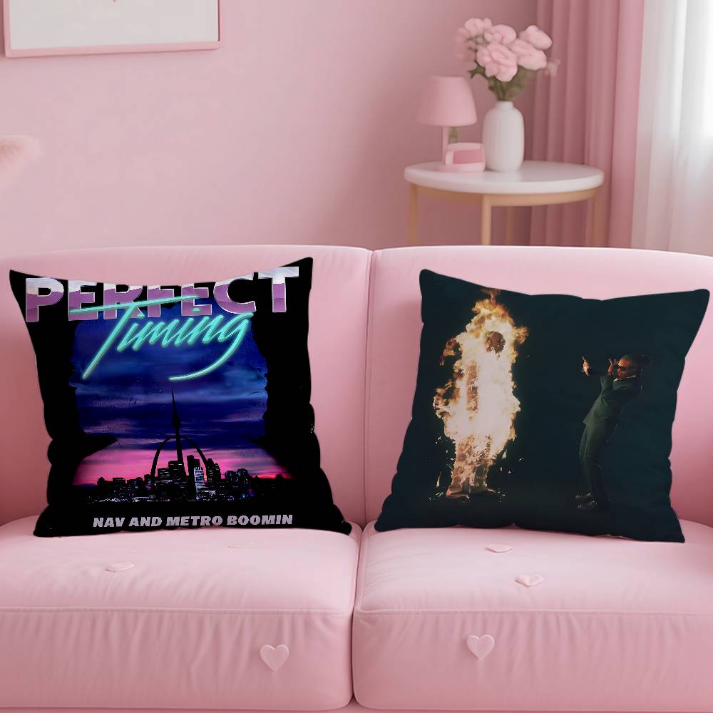 M-Metro B-Boomin Album Pillow Case Comfort Sofa Bed Silky elegant Invisible zipper Custom Decorative cushion cover