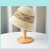 Elegant Soft Polyester Bucket Cap With Windproof And Insulated Features For Women