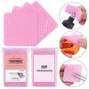 Disposable Pink Glue Remover Wipes - Non-Woven Cotton Pads, 200 Pack