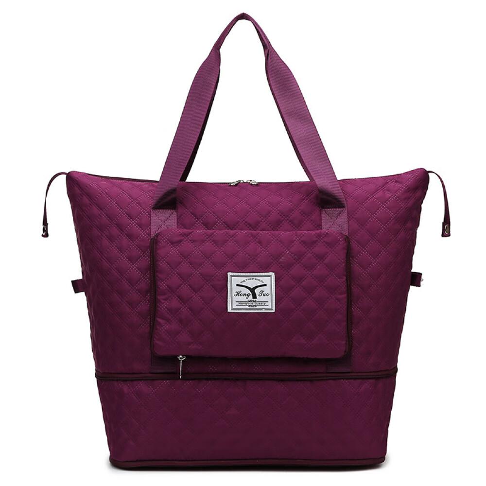 The Diamond Lattice Folding Travel Bag Can Be Extended with Large Capacity Dry and Wet Separation Travel Length 40cm Wide 21cm High 28CM Extended 12cm
