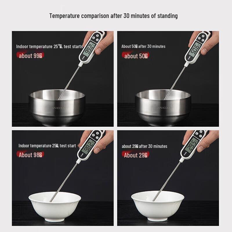MAXCOOK 13CM 304 Stainless Steel Insulated Soup Bowl Set (2-Pack)