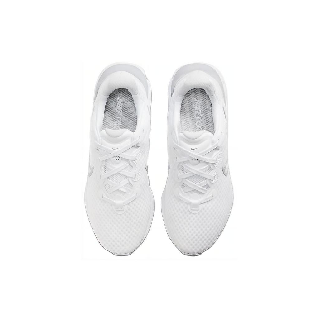 Nike Womens Renew Run 2 'White' (women's sizes) White / Metallic Platinum / White Running Shoes CU3505 100