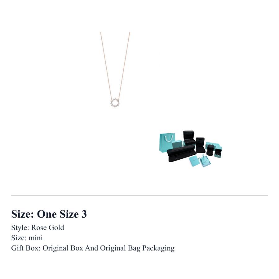 TIFFANY & CO . Necklaces Women's Rose Gold GRP11471