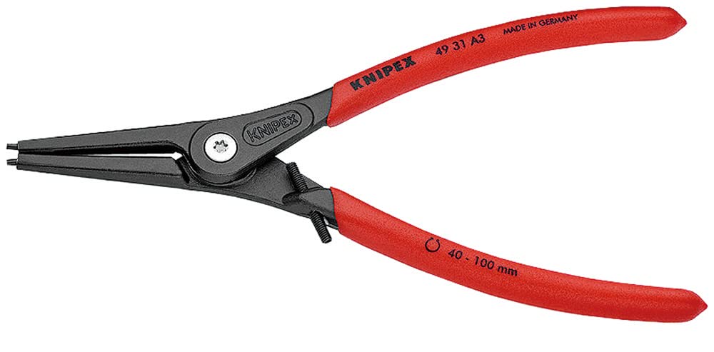 KNIPEX Precision Shaft Snap Ring Straight 4931-A3 Pliers,