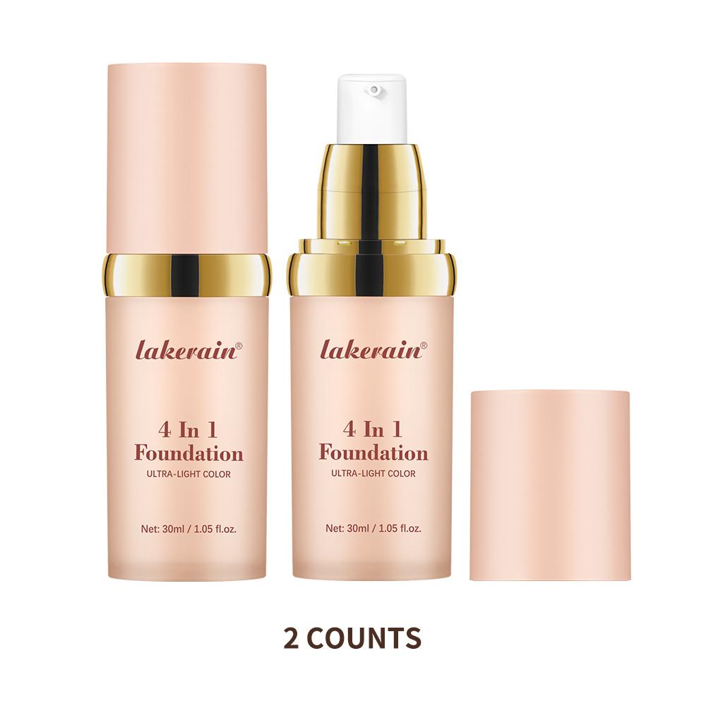 Xiaomi Color Changing Foundation 4 In 1 Moisturizing SPF 30+ Hydrating Color Longwearing Waterproof Travel Coverage Makeup Base